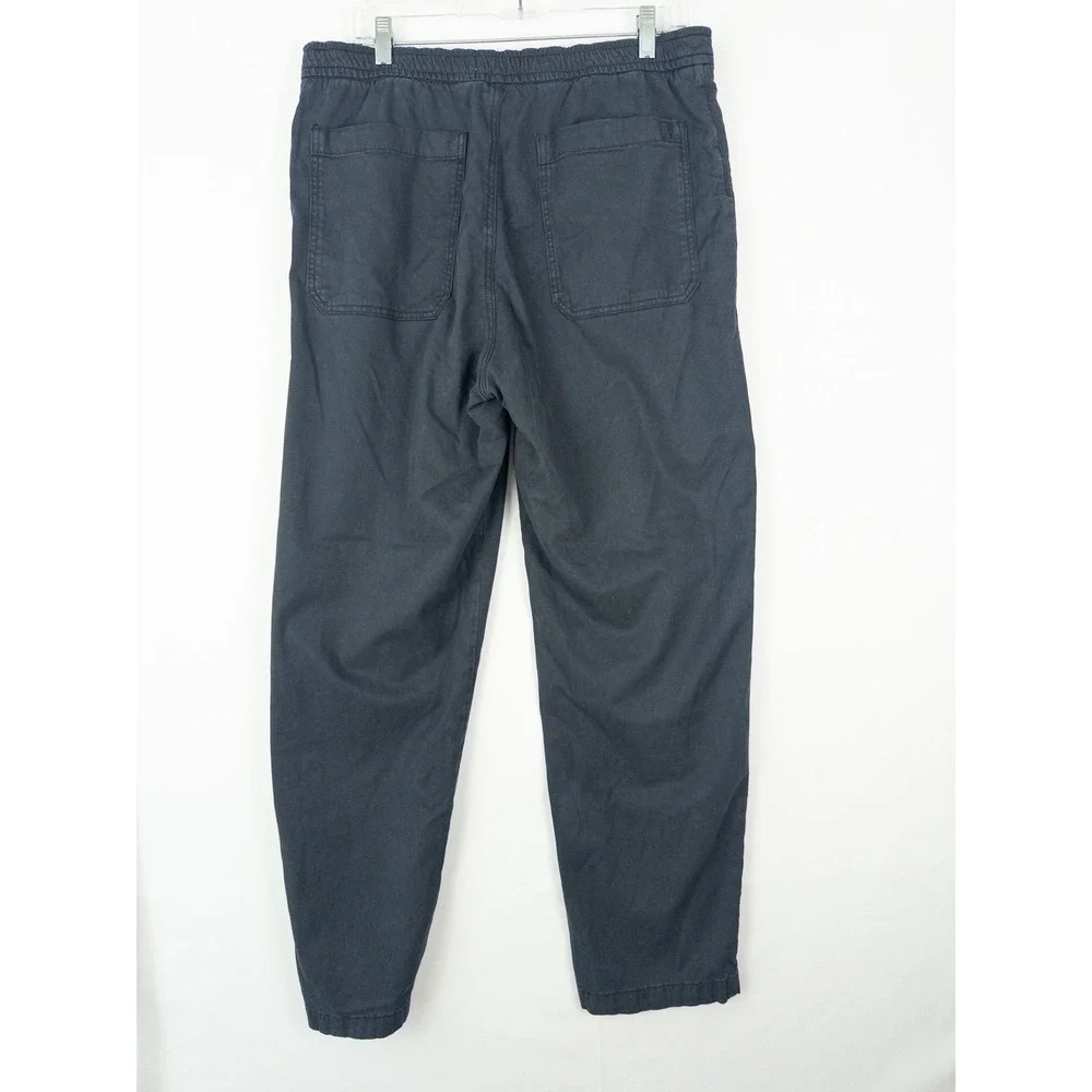 Marine Layer Tencel Linen Jogger Pants Mens L Navy Blue Coastal Minimalist